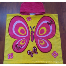 High Quality 100% Cotton Printed Beach Poncho (BC-PB1004)